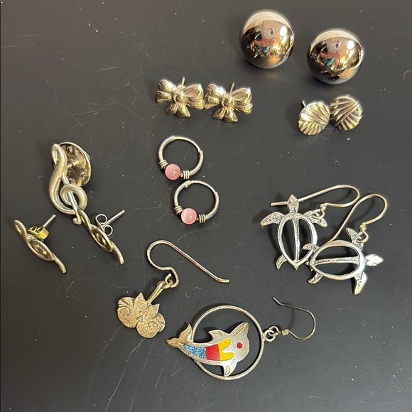 Jewelry - A bundle of sweet earrings some are sterling